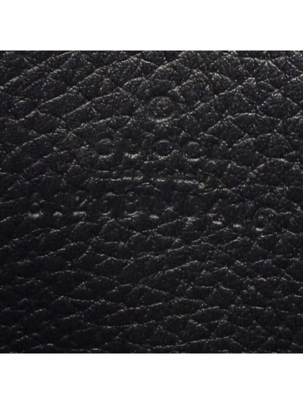 Gucci Gray Leather Maxi GG Business Card Holder Case Black